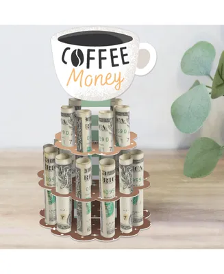 Big Dot of Happiness But First, Coffee - Diy Cafe Themed Party Money Holder Gift - Cash Cake