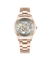 Kenneth Cole New York Women's Automatic Rose Gold-Tone Stainless Steel Watch, 36mm
