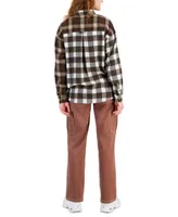 Just Polly Juniors Plaid Shirt Ultra Flirt Cargo Pants