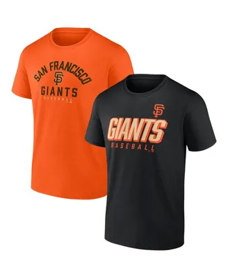 Men's Fanatics Black, Orange San Francisco Giants Player Pack T-shirt Combo Set