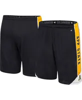 Men's Colosseum Black Appalachian State Mountaineers Haller Shorts