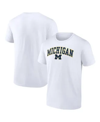 Men's Fanatics White Michigan Wolverines Campus T-shirt