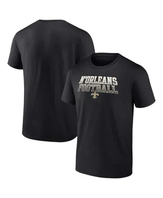 Men's Fanatics Black New Orleans Saints Big and Tall N'Orleans Football Statement T-shirt