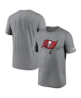 Men's Nike Heather Charcoal Tampa Bay Buccaneers Legend Logo Performance T-shirt