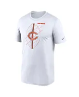 Men's Nike White Chicago Bears Icon Legend Performance T-shirt