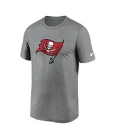 Men's Nike Heather Charcoal Tampa Bay Buccaneers Legend Logo Performance T-shirt