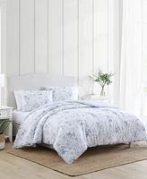 Laura Ashley Belinda Cotton Reversible Piece Comforter Set