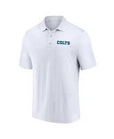 Men's Fanatics Royal, White Indianapolis Colts Dueling Two-Pack Polo Shirt Set