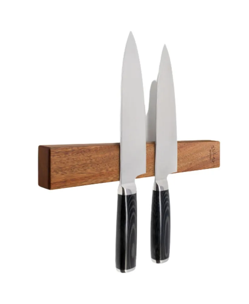 Zulay Kitchen Walnut Magnetic Knife Holder