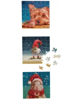 Eurographics Incorporated Christmas Animals Advent Calendar 24 Jigsaw Puzzles, 24 x 50 Pieces