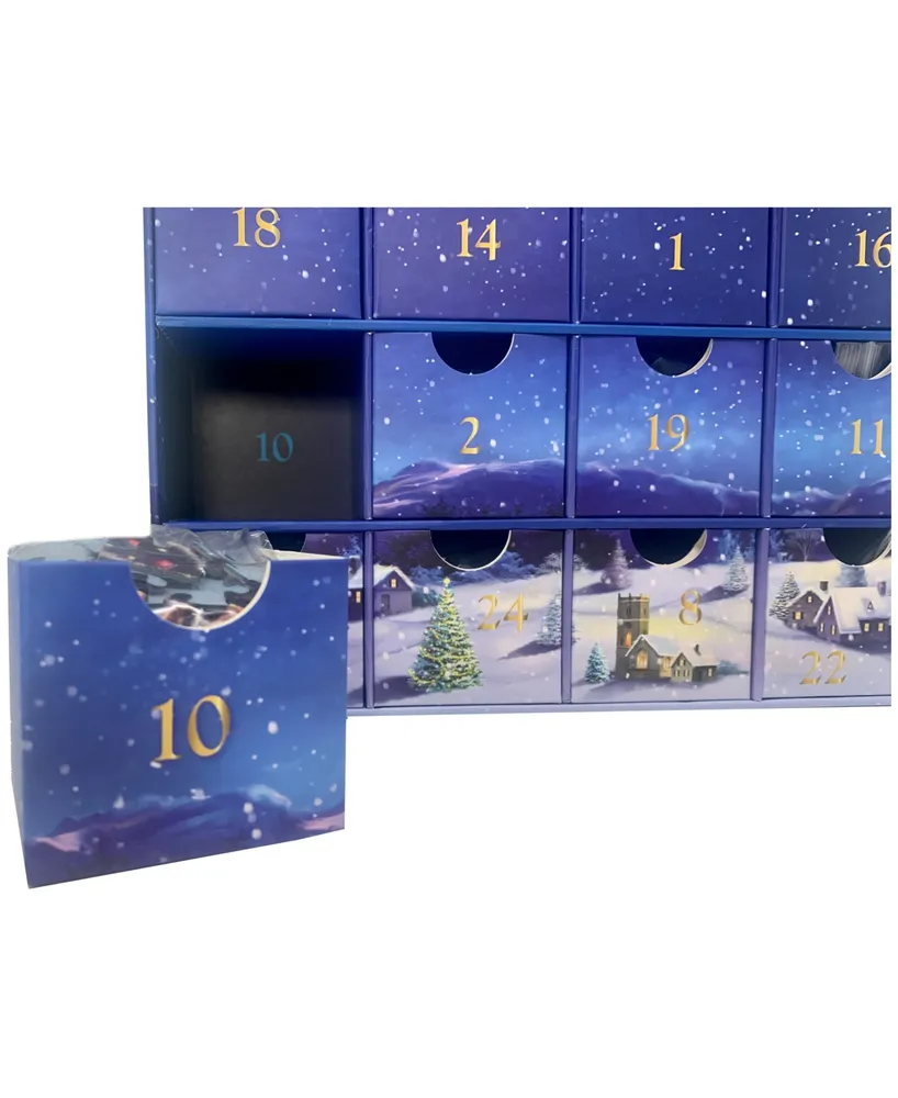 Eurographics Incorporated Merry Christmas Advent Calendar 24 Jigsaw Puzzles, 24 x 50 Pieces