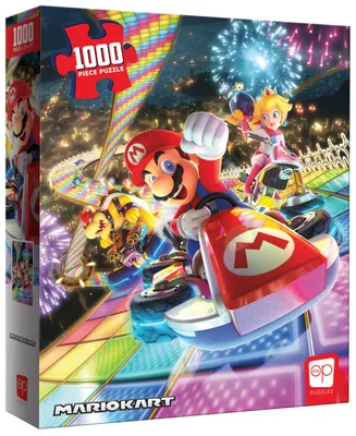 Usaopoly Nintendo Mario Kart Rainbow Road Puzzle, 1000 Pieces