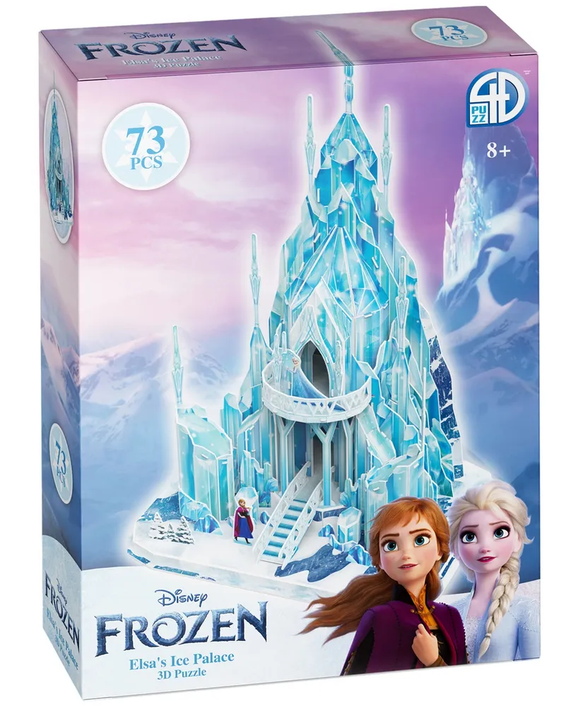 University Games 4D Cityscape Disney Frozen Elsa's Ice Palace 3D Puzzle, 73  Pieces