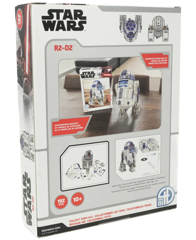 4D Cityscape Star Wars R2D2 Paper Model Kit, 192 Pieces
