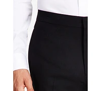 Alfani Men's Slim-Fit Stretch Black Tuxedo Pants, Created for Macy's