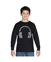 Big Boy's Word Art Long Sleeve T-shirt