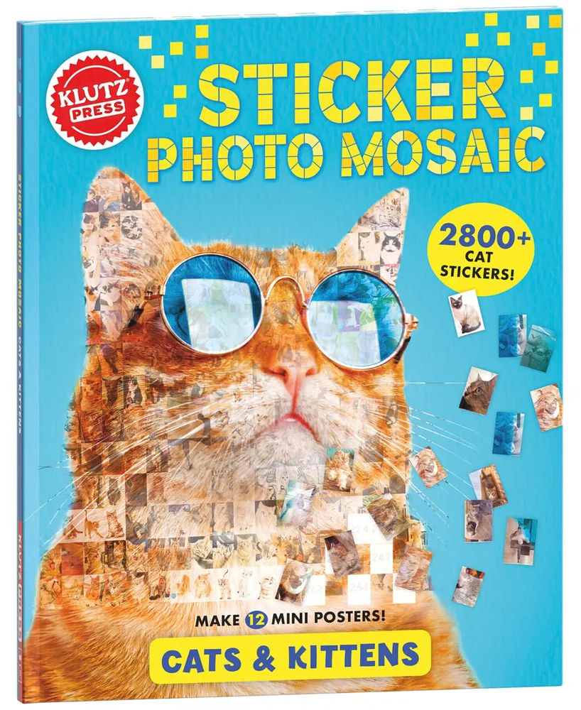 Klutz Press Sticker Photo Mosaic Cats Kittens