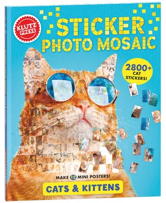 Klutz Press Sticker Photo Mosaic Cats Kittens