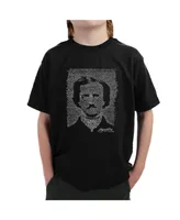 Big Boy's Word Art T-shirt - Edgar Allen Poe The Raven