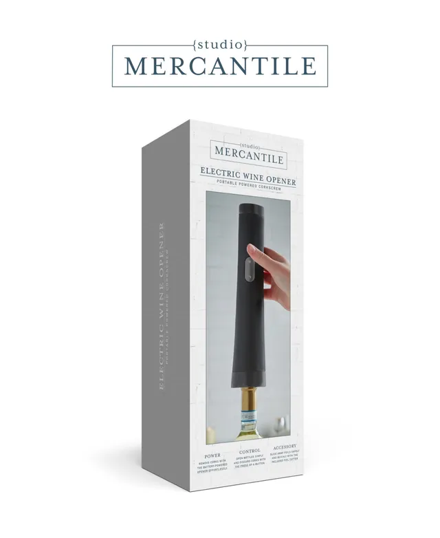 Studio Mercantile Automatic Wine Bottle Opener - Black