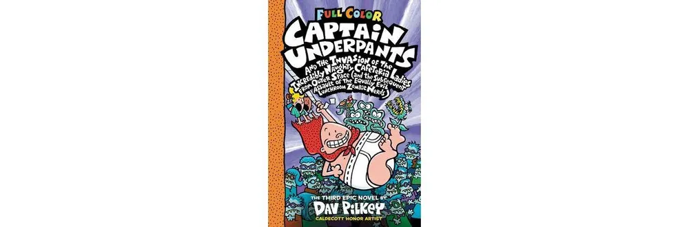 Lot of 3 Captain Underpants Books by Dav Pilkey Turbo Toilet Cafeteria  Ladies