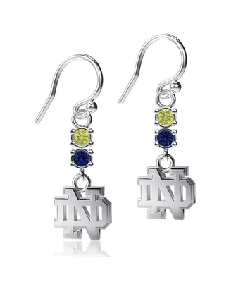 Women's Dayna Designs Notre Dame Fighting Irish Dangle Crystal Earrings