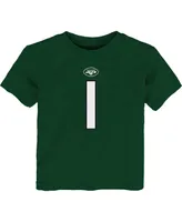 Toddler Boys and Girls Sauce Gardner Green New York Jets Player Name Number T-shirt