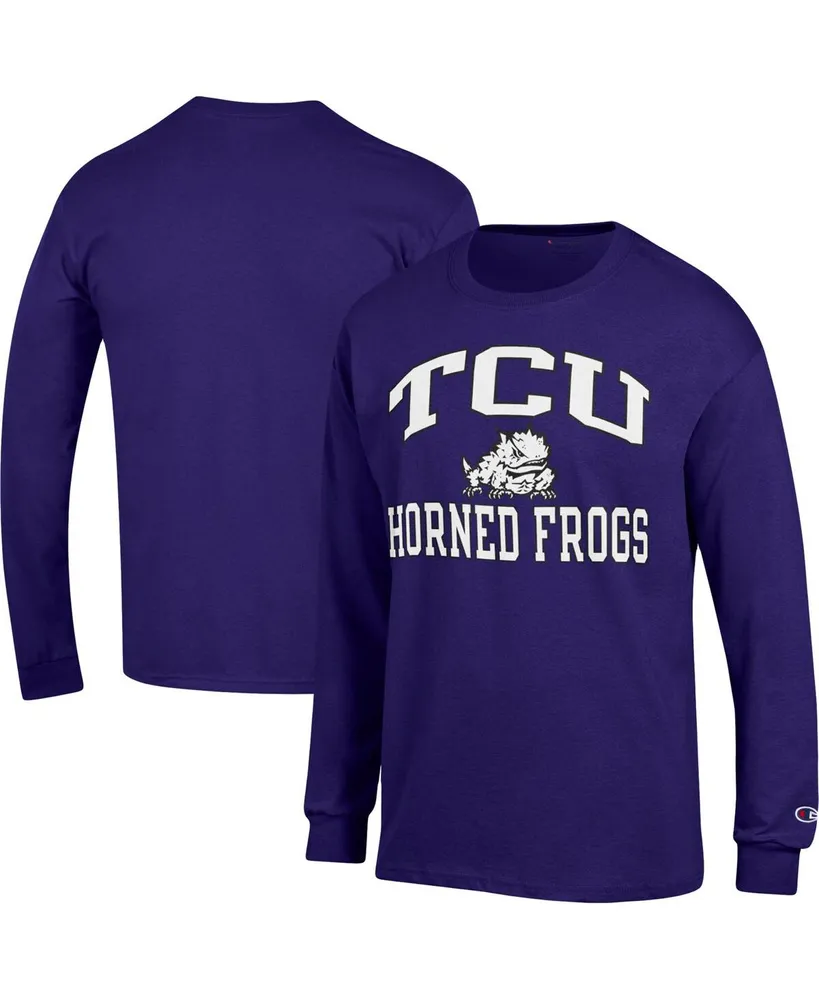 Men's Champion Purple Tcu Horned Frogs High Motor Long Sleeve T-shirt