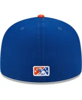 Men's New Era Blue Syracuse Mets Authentic Collection 59FIFTY Fitted Hat