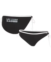 Women's G-iii 4Her by Carl Banks Black Las Vegas Raiders Perfect Match Bikini Bottom