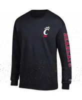 Men's Champion Cincinnati Bearcats Team Stack Long Sleeve T-shirt