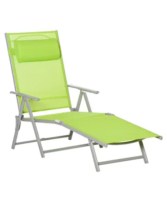 Outsunny Outdoor Folding Chaise Lounge Chair