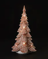 17" H Light Emitting Diode (Led) Gingerbread Tree