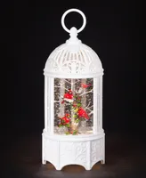 10.2" H Light Emitting Diode (Led) Swirl Birdcage Xmas