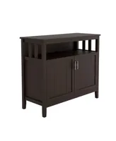 Simplie Fun Kitchen Storage Sideboard And Buffet Server Cabinet-Brown