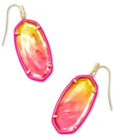 Kendra Scott 14k Gold-Plated Color-Framed Stone Drop Earrings