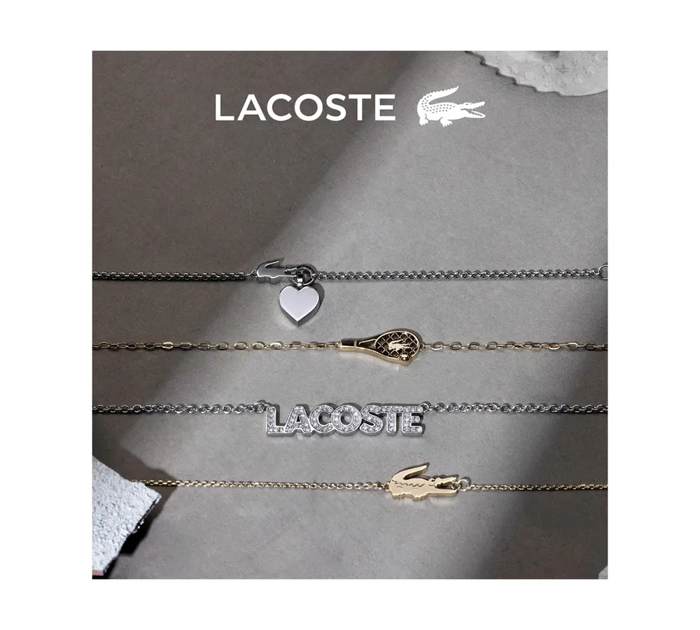 Lacoste Gold Tone Tennis Racket Necklace