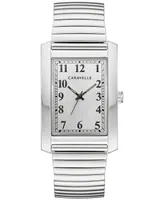 Caravelle designed by Bulova Men's Dress Stainless Steel Expansion Bracelet Watch 30mm