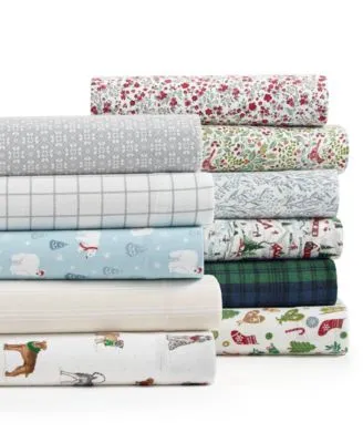 Charter Club Printed Flannel Cotton Sheet Sets Created For Macys