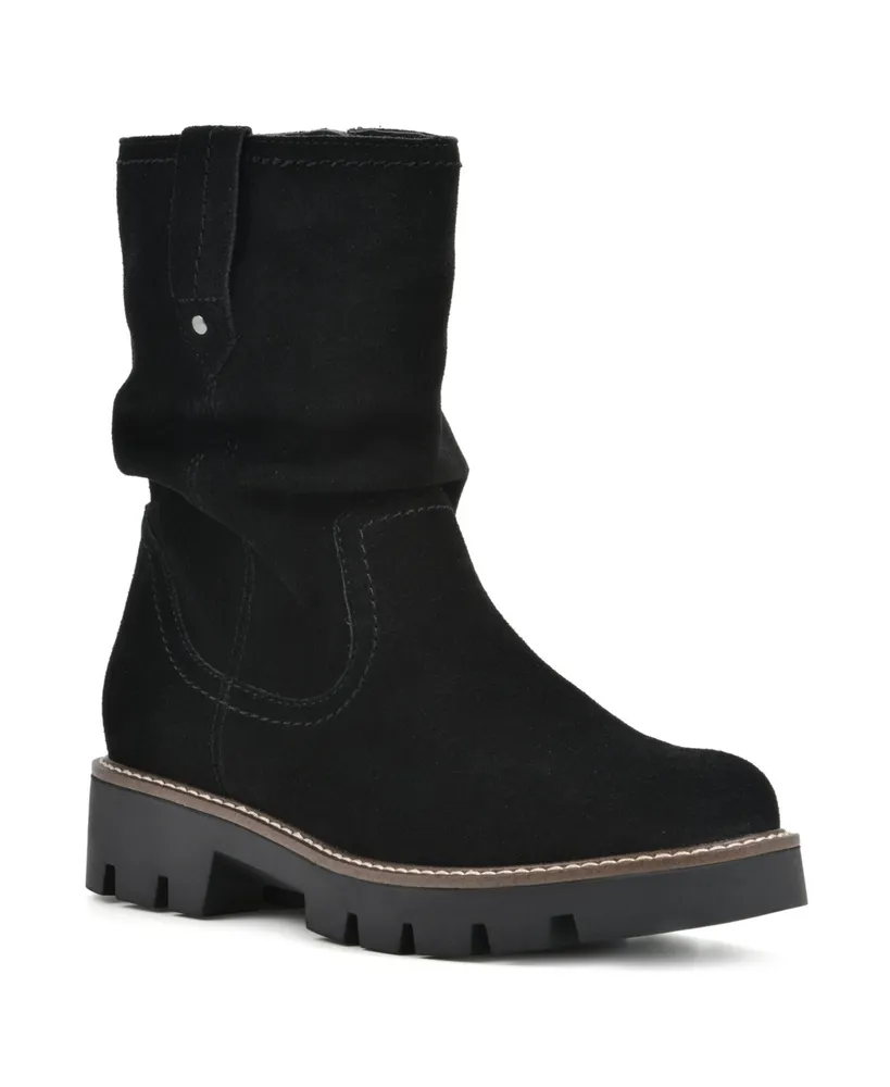 White Mountain Women's Glean Lug Sole Mid Shaft Boots