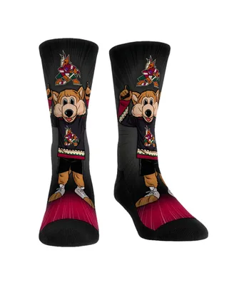 Men's and Women's Rock 'Em Socks Arizona Coyotes Mascot Pump Up Crew Socks