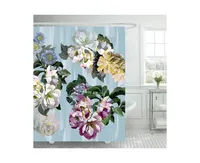 Designers Guild Delft Flower Sky Shower Curtain, 72" x 72"