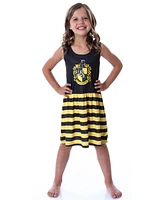 Harry Potter Girls All Houses Crest Logo Tank Stripe Nightgown