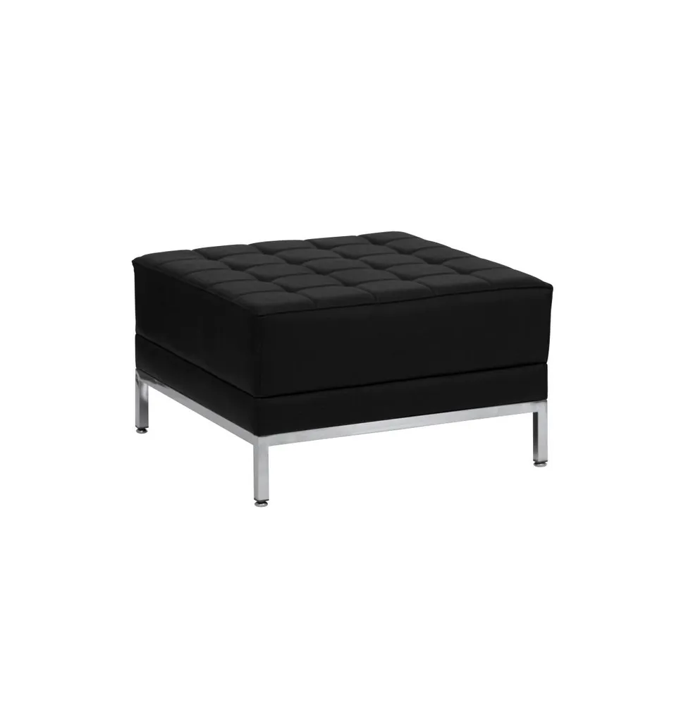 Emma+Oliver Quilted Tufted Living Room/Reception Ottoman