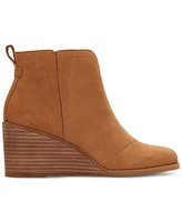 Toms Women's Clare Slip On Wedge Booties