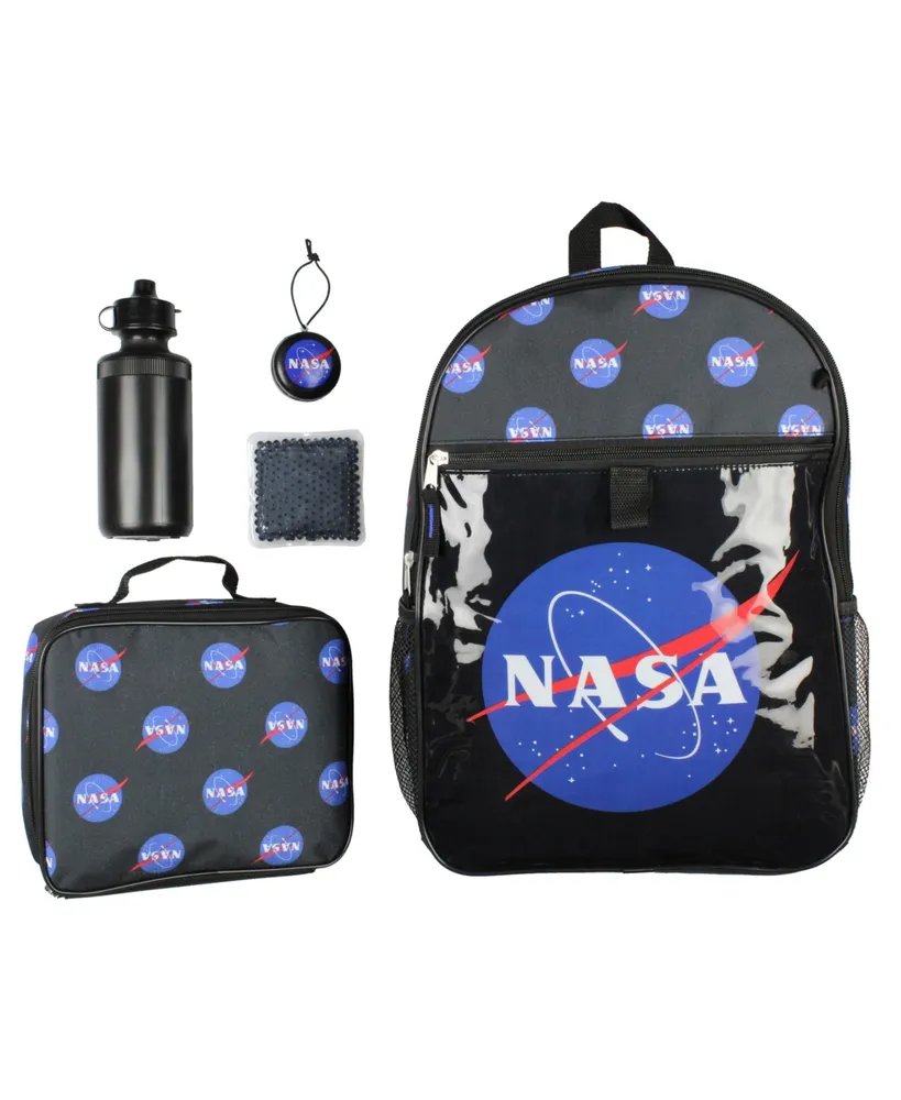 Nasa Meatball Logo Backpack Lunch Bag Water Bottle Squishy Toy Ice Pack 5 Pc Mega Set