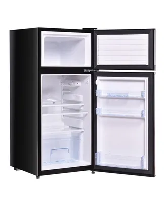 2 Doors 3.4 cu ft. Unit Compact Mini Refrigerator Freezer Cooler
