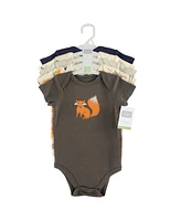 Hudson Baby Boys Cotton Bodysuits 5pk