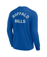 Men's and Women's Fanatics Signature Royal Buffalo Bills Super Soft Long Sleeve T-shirt