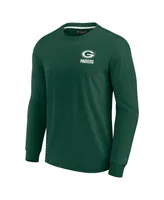 Men's and Women's Fanatics Signature Green Bay Packers Super Soft Long Sleeve T-shirt